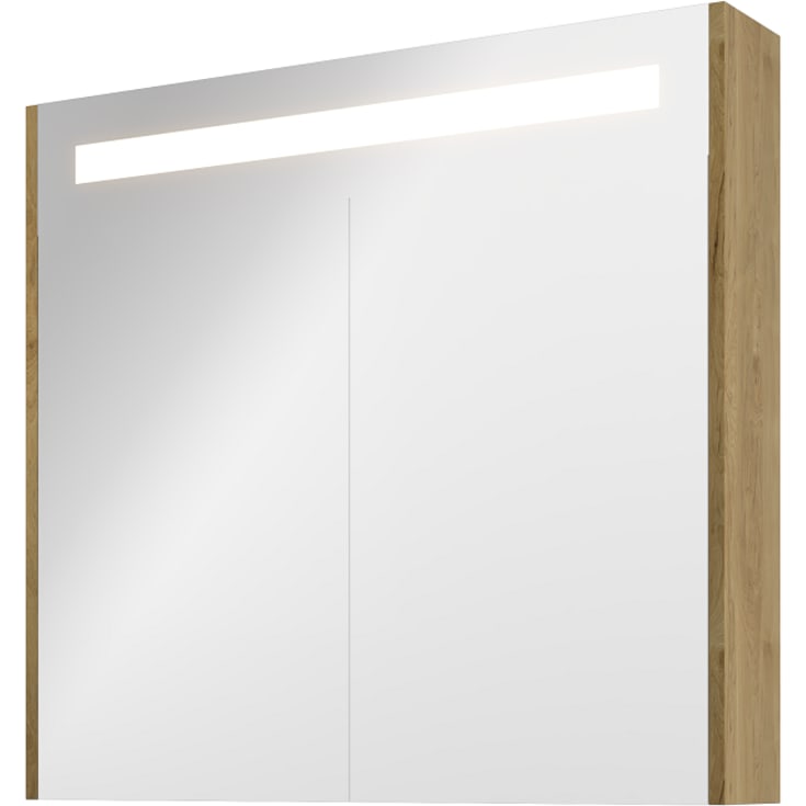 Sanibell Proline LED spejlskab, 80x74 cm, ideal eg