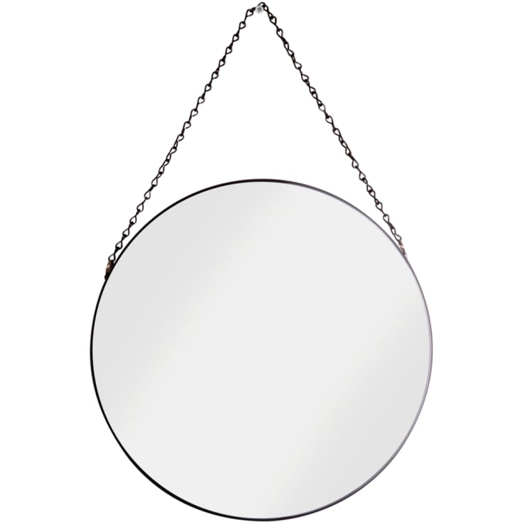 Croydex speil, Ø38 cm, matt svart