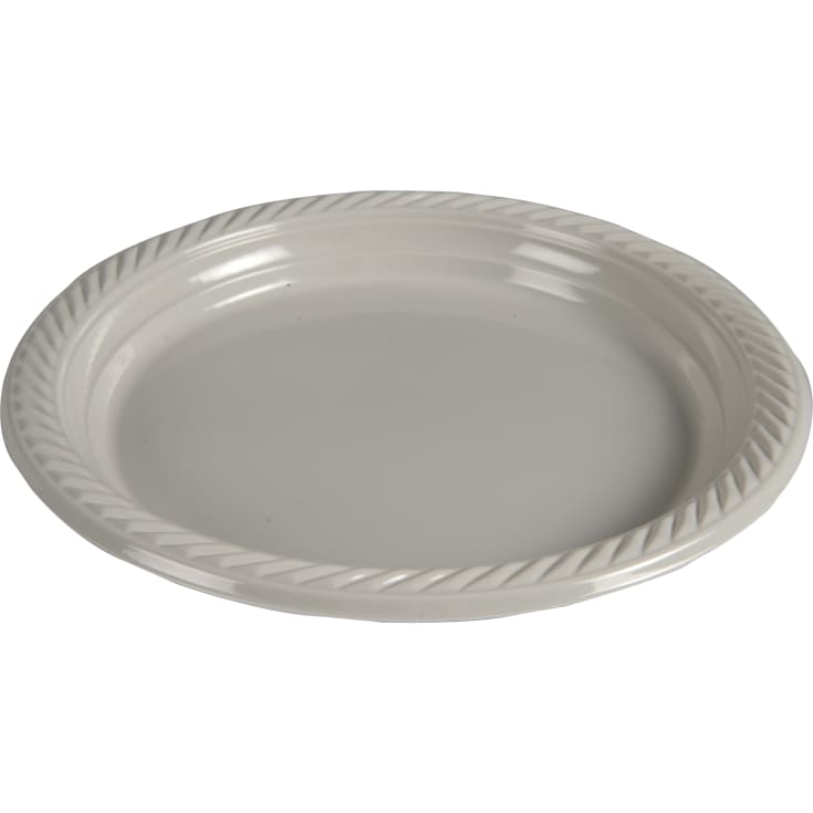 Abena Gastro tallerken, grå PP plast, Ø23 cm, 25 stk.