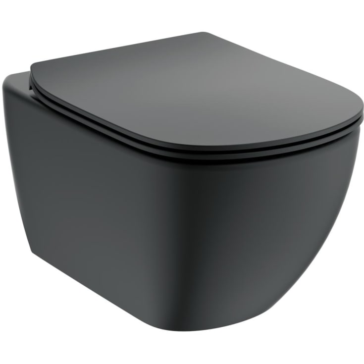 Ideal Standard Tesi vägghängd toalett, matt svart
