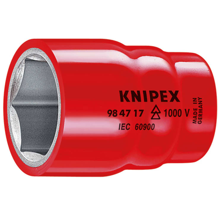 KNIPEX L-AUS topp, indre firkant 1/2&quot;, 10 mm