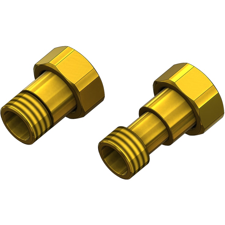 JCH 3/4&quot;X1/2&quot; Bevegelig skrukobling L31,5-45mm. Type 2096