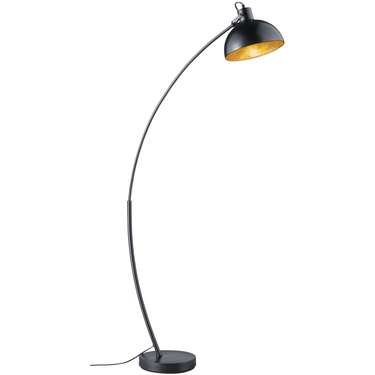 Trio Lighting Recife golvlampa, svart/guld