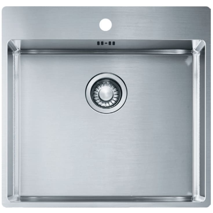 Franke DECA 210-50 TL Eurodomo kjøkkenvask, 54,5x51,5 cm, rustfritt stål
