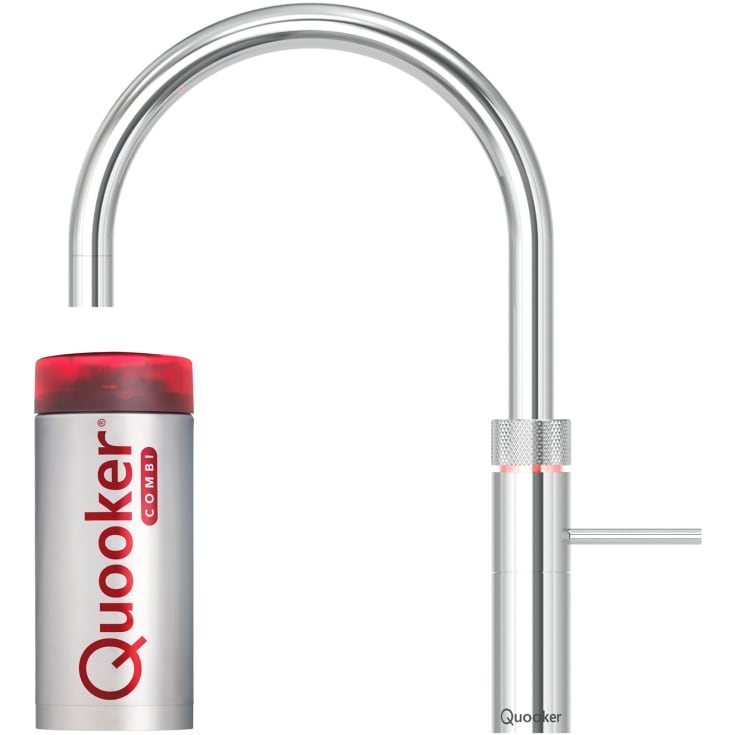 Quooker Fusion Round kjøkkenarmatur, Combi+ tank, krom