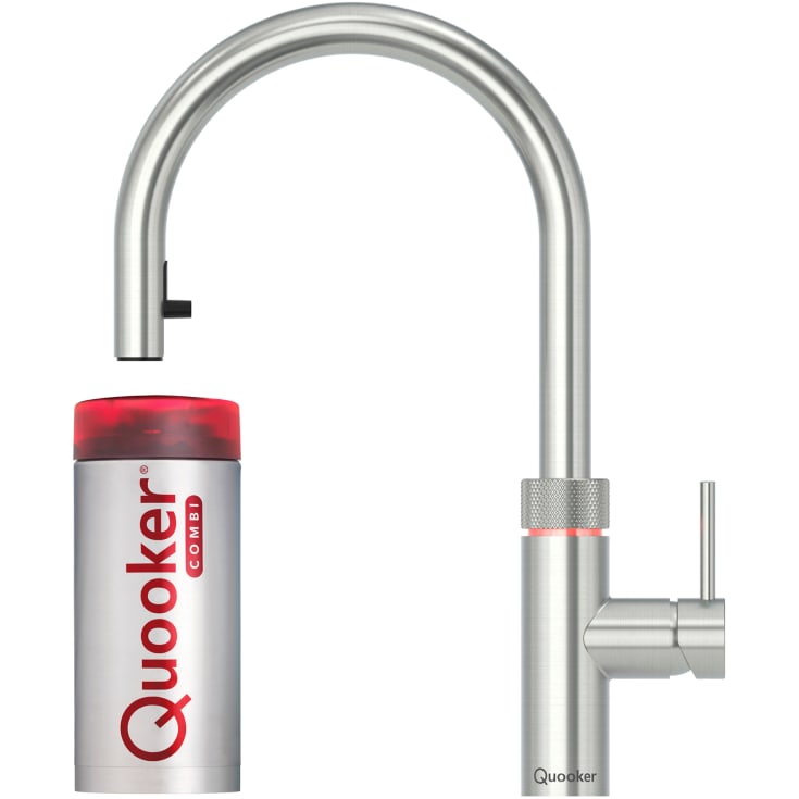 Quooker Flex køkkenarmatur, Combi+ beholder, stål