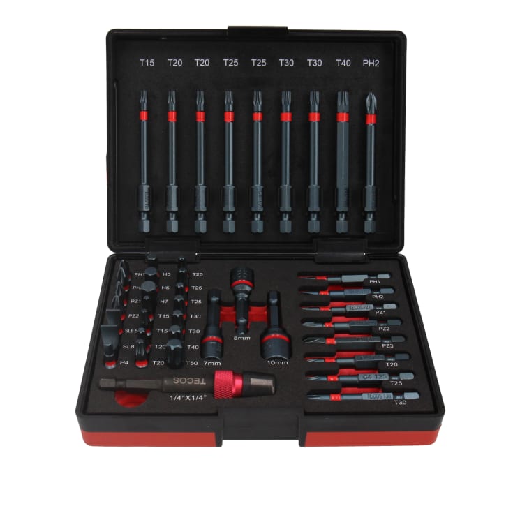 Tecos T-B042R Impact Heavy duty slagbits, sæt med 42 dele