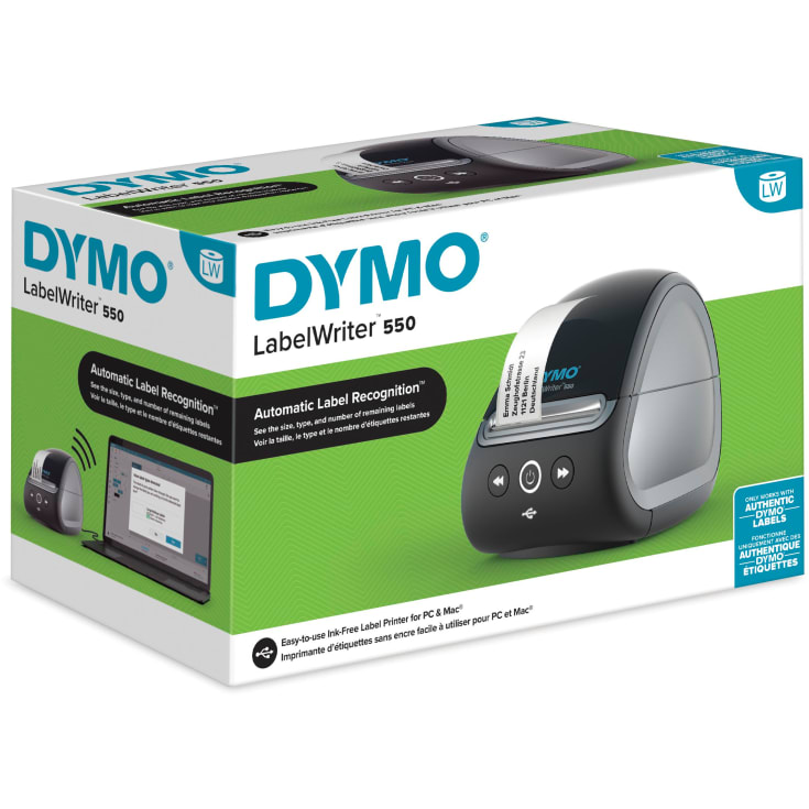 DYMO® LabelWriter 550 etikettskriver, med PC/MAC-tilkobling