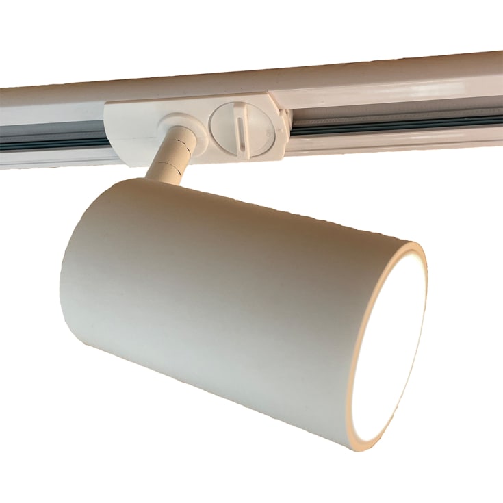 e3light Piccola Ritratta 1-fas skenspotlight, vit