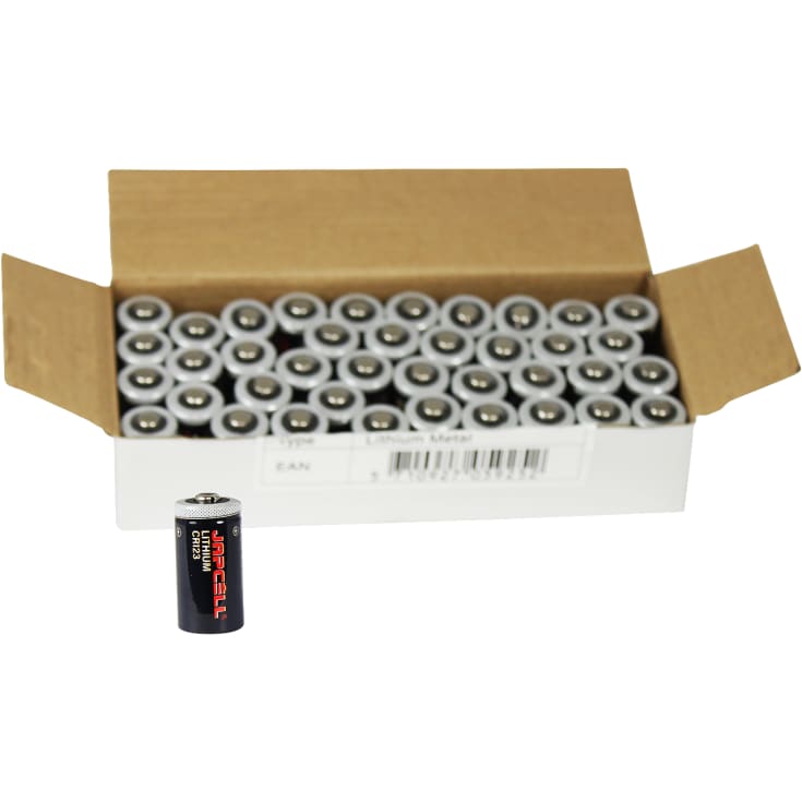 Japcell lithium CR123 batteri, 40 stk.