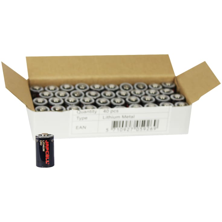 Japcell CR2 batterier, 40 stk.