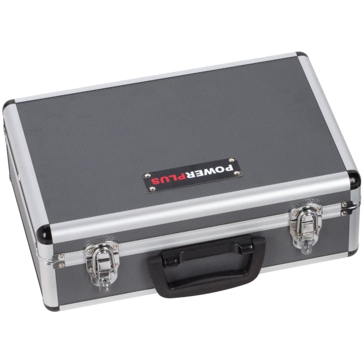 PowerPlus bore/skruemaskine, m/ batterier 2 x 18V/1,3Ah, med 153 dele