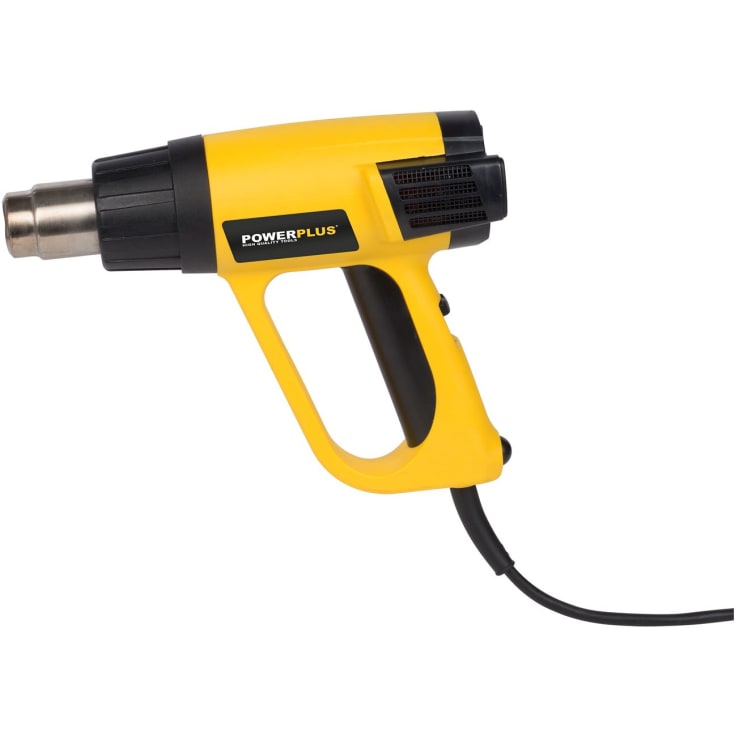 PowerPlus varmepistol, i sett med etui