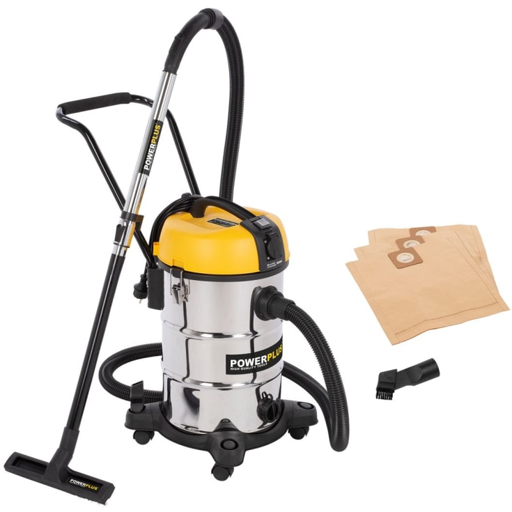 PowerPlus våd/tør støvsuger, 30 liter, 1200W