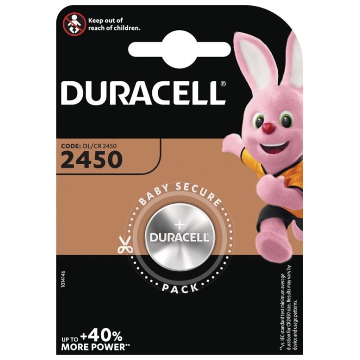 Duracell CR2450 lithium knapcellebatteri - 1 stk.