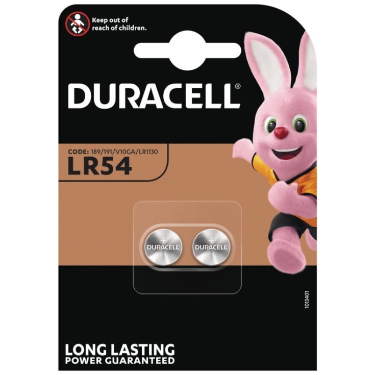 Duracell Electronics LR54 Alkaline Batteri - 2 stk.