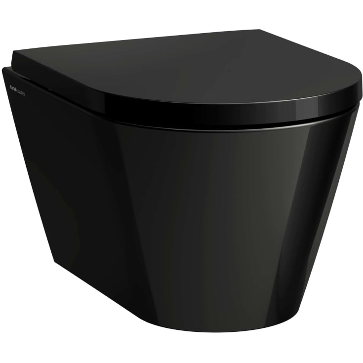 Kartell Laufen vegghengt toalett, uten skyllekant, sort