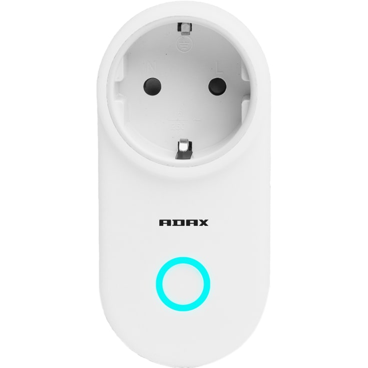 Adax Smart Plug eluttag, Wi-Fi och Bluetooth, vit