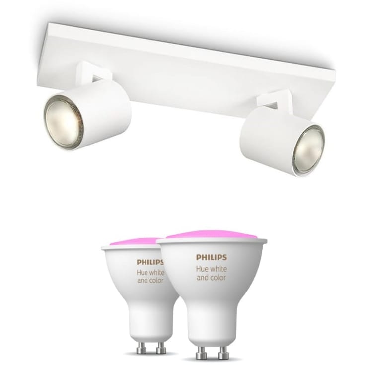 Philips Runner spotter i tak, 2 spotter, Hue White Color Ambiance pærer