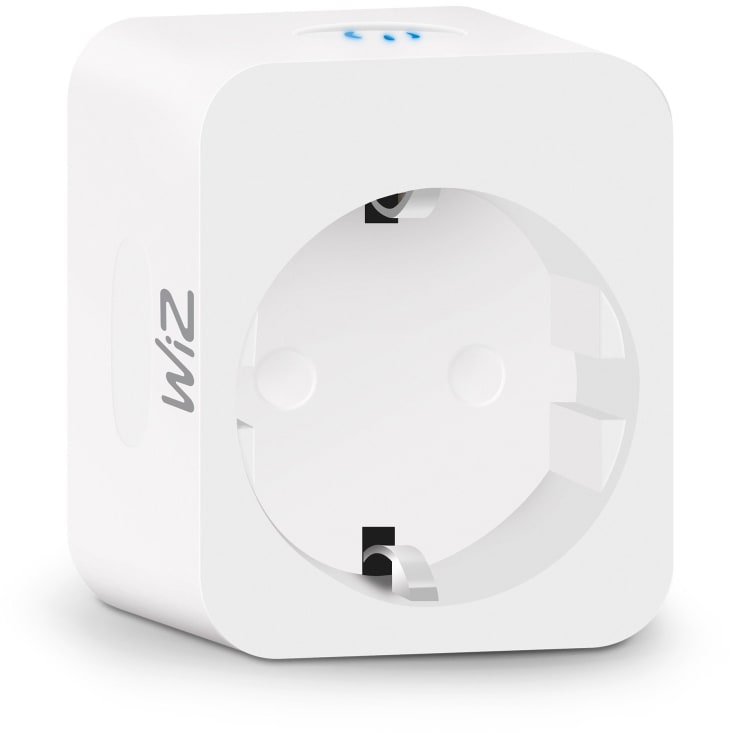 Wiz smart plug for stikkontakt, Wi-Fi + Bluetooth med energimåler