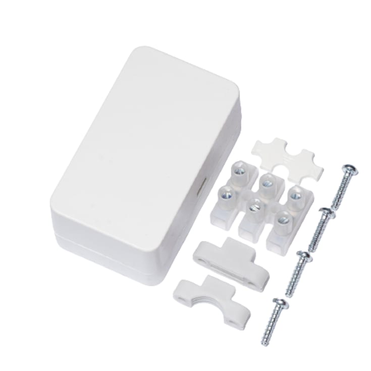 JA-US universaldåse mini på 66x39x29 mm i hvid