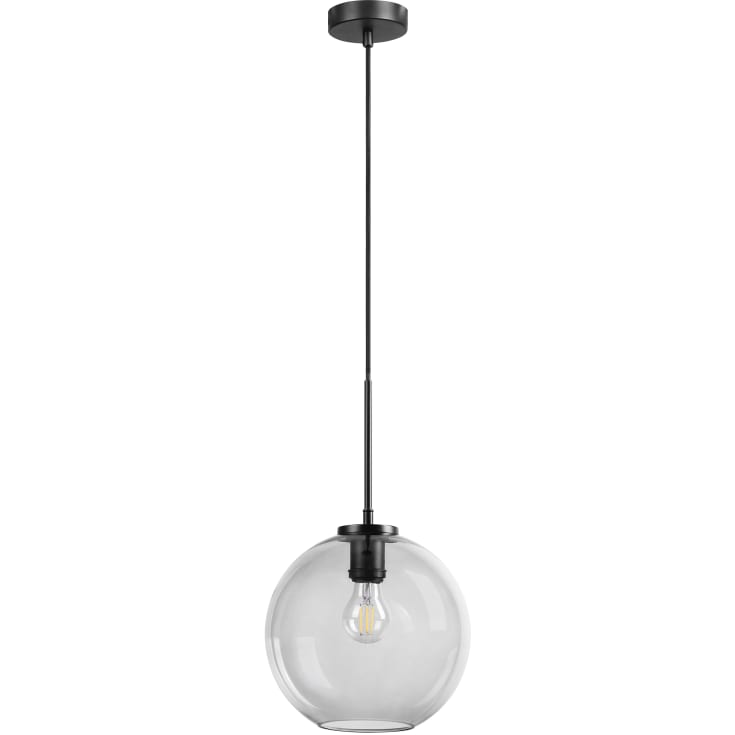 Dyberg Larsen Loop pendellampe, røykfarget, Ø25 cm