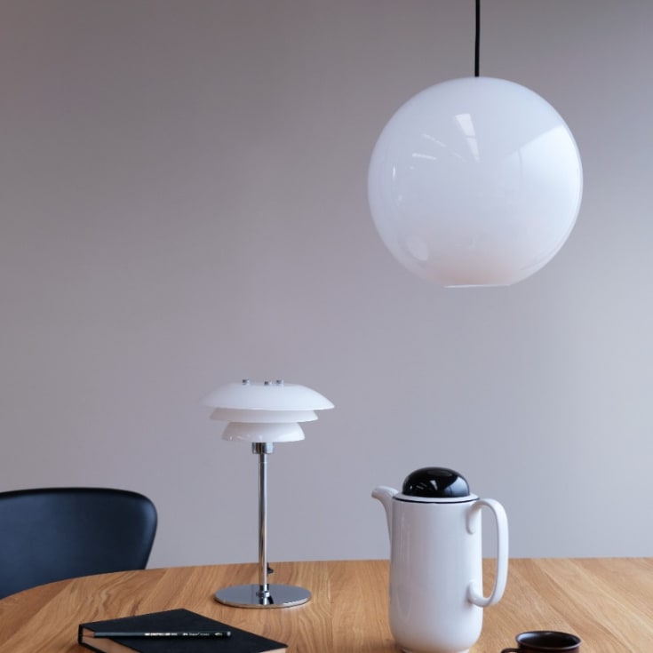 Kafé-anheng, E27, Ø250, opal