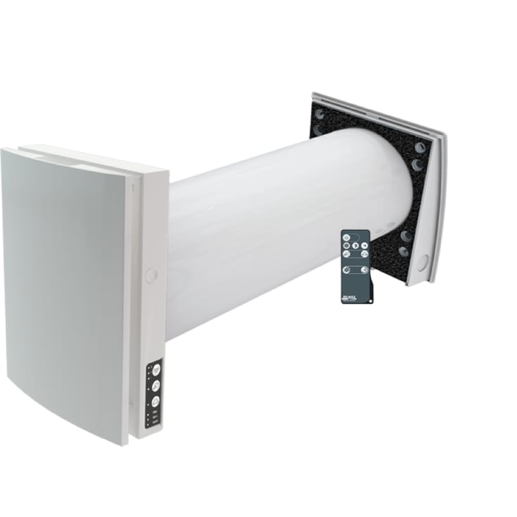 Duka One S6B Plus fläkt med värmeåtervinning, Ø160 mm, vit