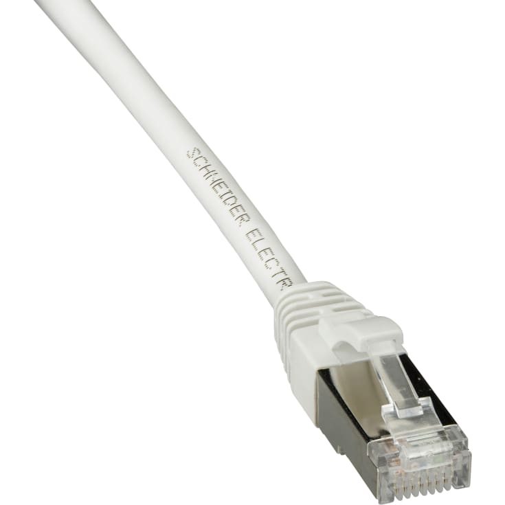 Patchkabel Kat.6A S/FTP 28AWG 5,0M hvid LSZH
