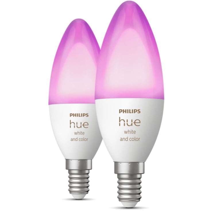 Philips Hue White Color Ambiance E14 kertepære, 2-pak