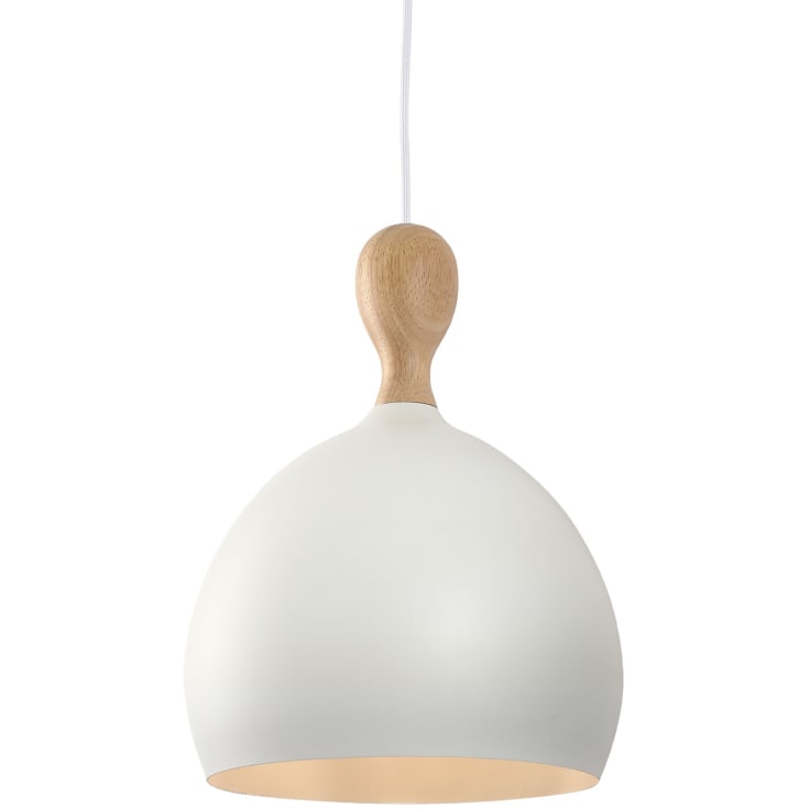 Halo Design Dueodde pendellampe, hvit/metall, Ø24 cm