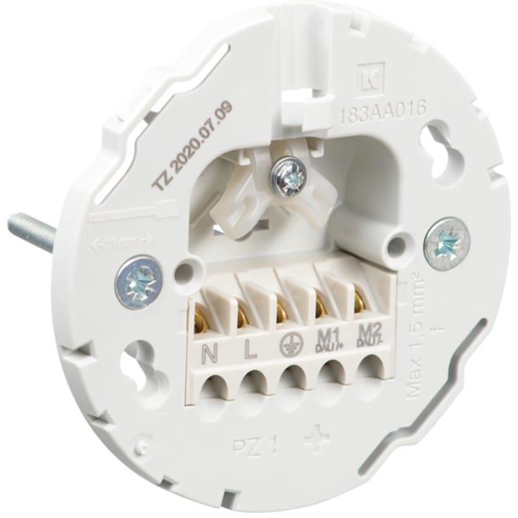 LK lampeudtag rund 5-polet Ø83 mm, hvid