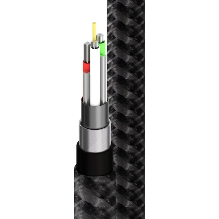 Laddarkabel USB-A till USB-C på 30 centimeter, rymdgrå