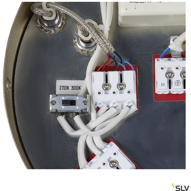 SLV One Double pendellampa, mässing
