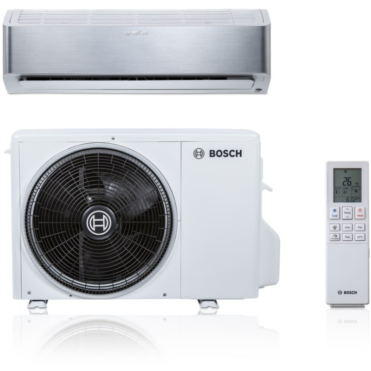 Bosch Climate 8101i-set 65 HE luft til luft varmepumpesæt i sølv