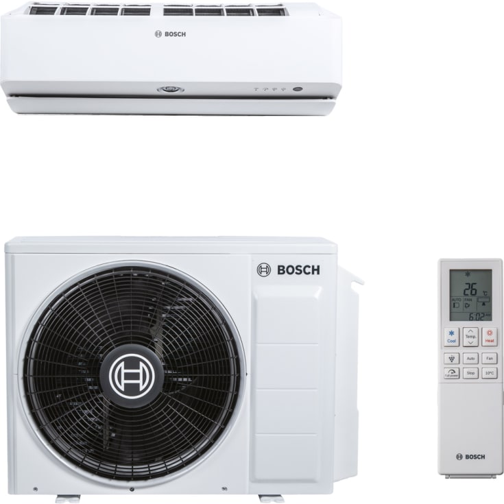 Bosch Climate 9100i-SET 85 HE luft/luft varmepumpesæt, hvid