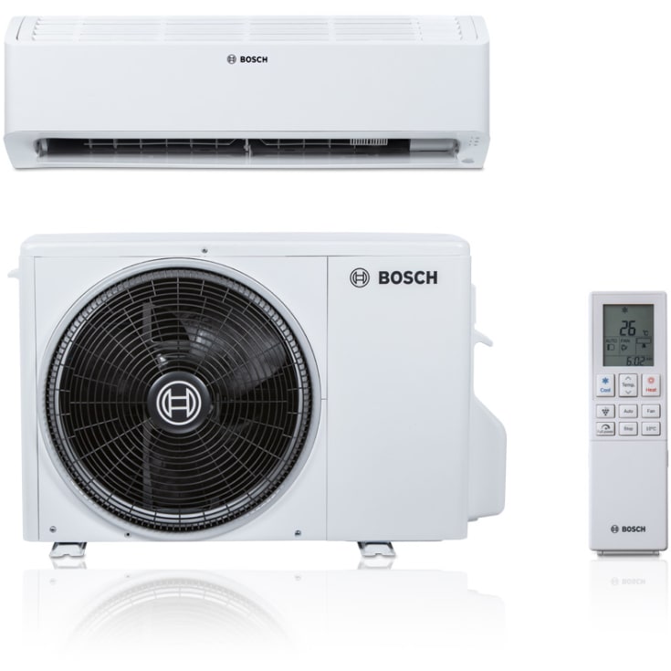 Bosch Climate 6101i-SET 50 HE luft/luft varmepumpesæt, hvid