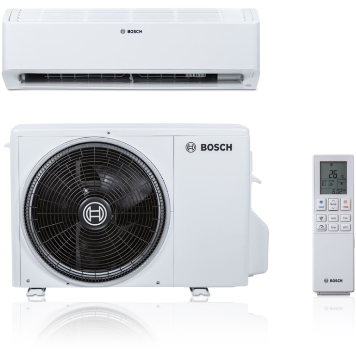 Bosch Climate 6101i-set 50 HE luft til luft varmepumpesæt i hvid