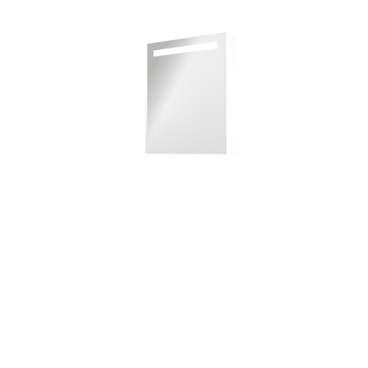 Sanibell Proline, spejlskab med LED belysning, 60 x 74 cm, mathvid paneler