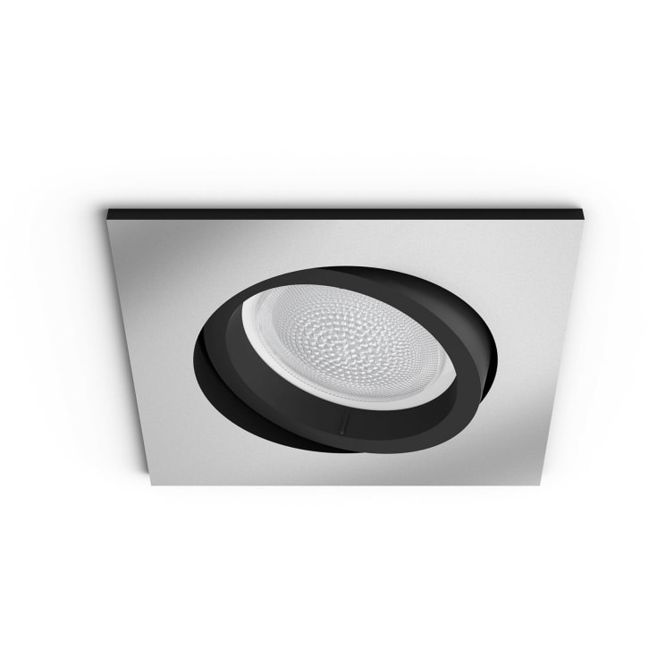Philips Hue Centura indbygningsspot, firkantet, aluminium