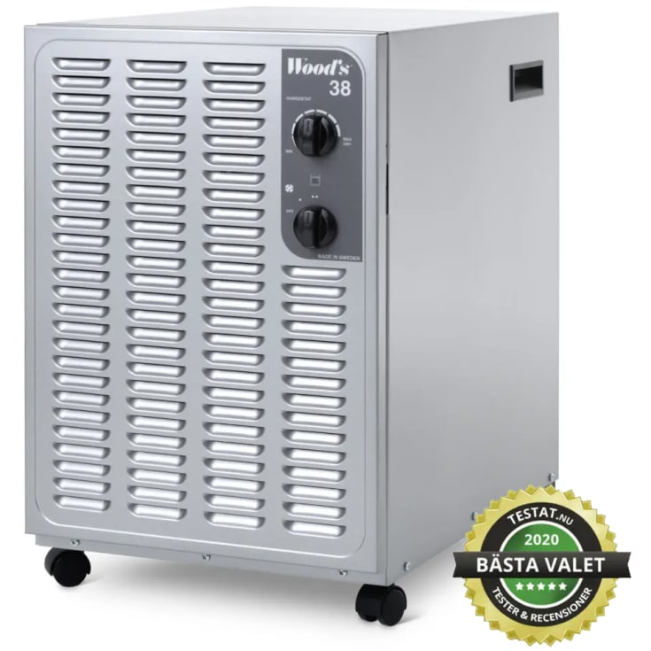 Wood's SW38FM avfukter, 11 liter/døgn, 140 m²