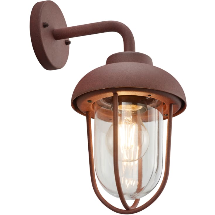 Trio Lighting Duero utendørs vegglampe, rust