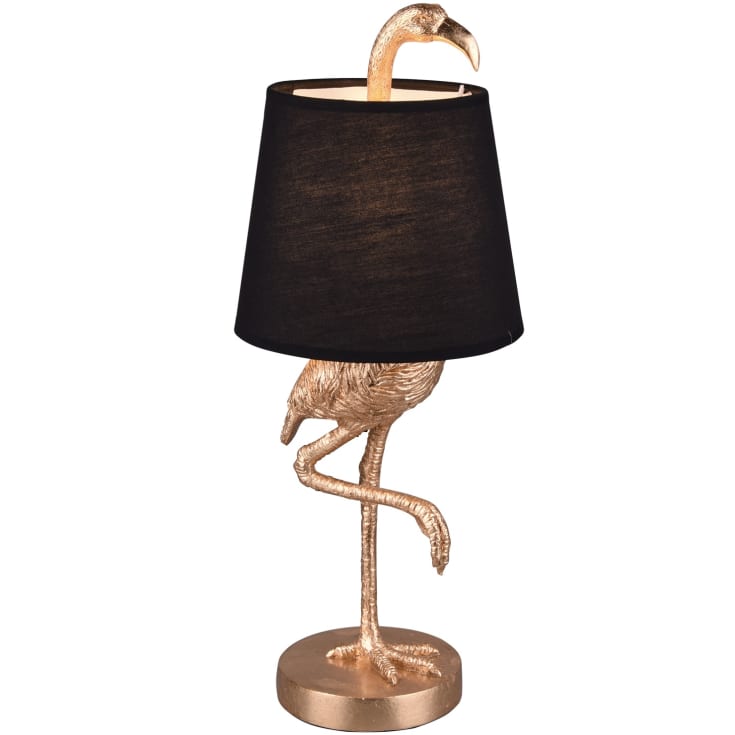 Trio Lighting Lola bordlampe, sort/gull