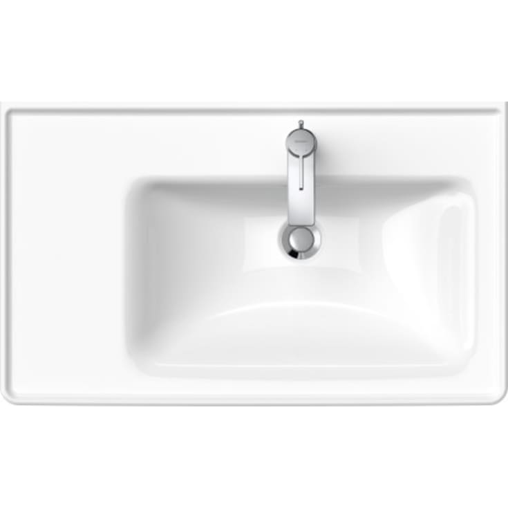 Duravit D-Neo håndvask, 80x48 cm, højre, hvid