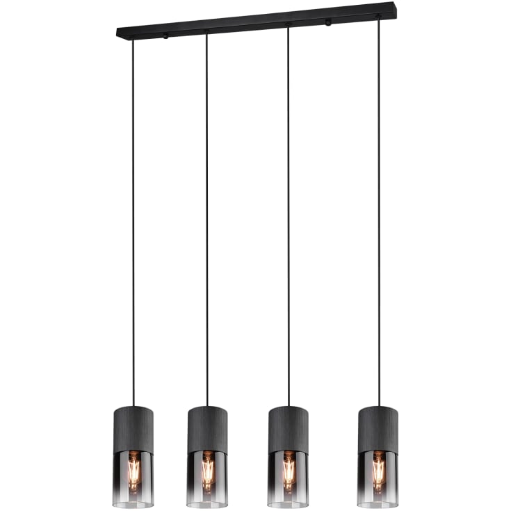 Trio Lighting Robin langbordspendel, sort/røykfarget