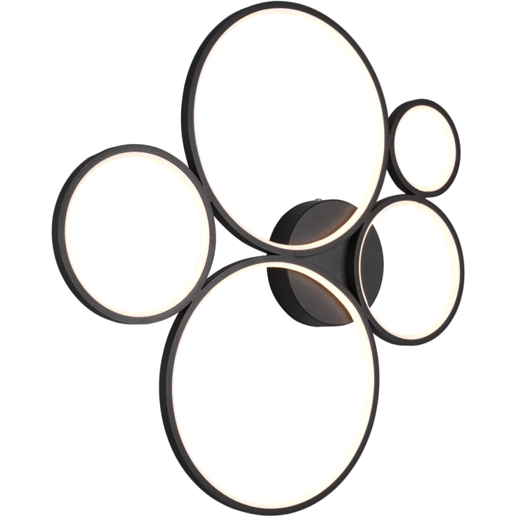 Trio Lighting Rondo loftlampe, sort, 59 cm