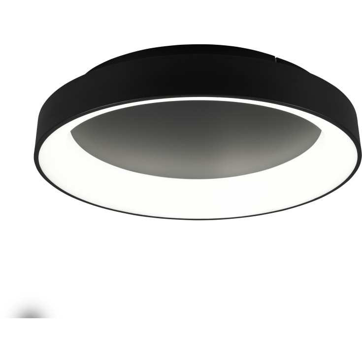 Trio Lighting Girona plafond, sort, Ø60 cm