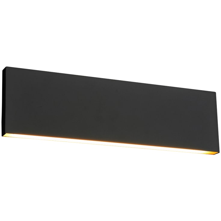 Trio Lighting Concha væglampe, sort, 28 cm