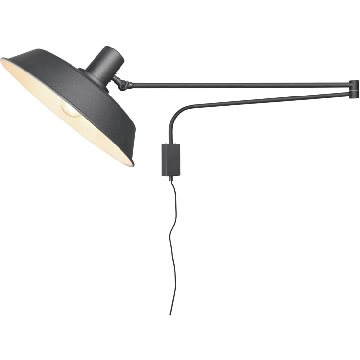 Trio Lighting Bolder vegglampe, sort