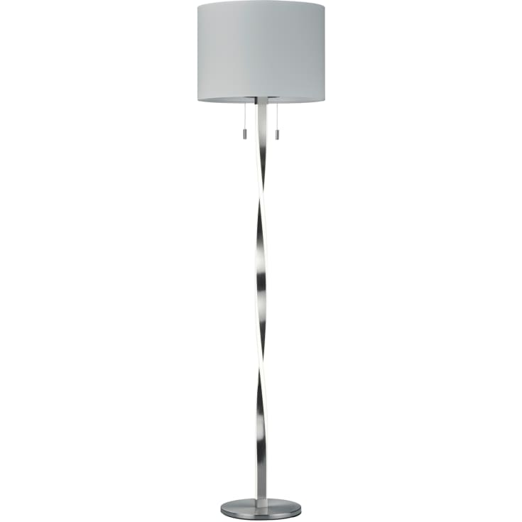 Trio Lighting Nandor golvlampa, stål